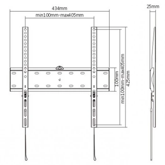Кронштейн для телевізора Gembird WM-55F-02 32-55" 40 кг - зображення 2