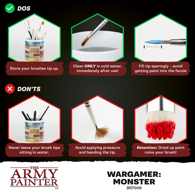 Pędzel The Army Painter Wargamer The Psycho Brush (5713799704107) - obraz 4