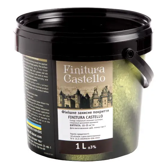 Воск силаполимерный ELF DECOR FINITURA CASTELLO декоративный 1л - изображение 2