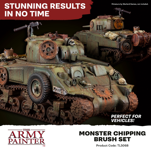 Zestaw pędzli The Army Painter Monster Chipping Brush Set 2 szt (5713799506800) - obraz 3