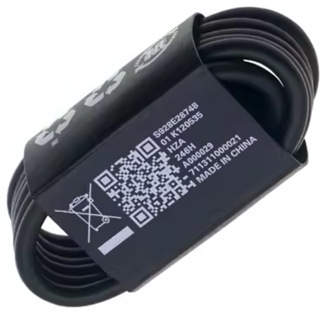 Кабель 125W TurboPower Type-C на Type-C для Motorola (OEM) (022120) (black) - Фото 2 Кабель 125W TurboPower Type-C на Type-C для Motorola (OEM) (022120) (black) - изображение 2