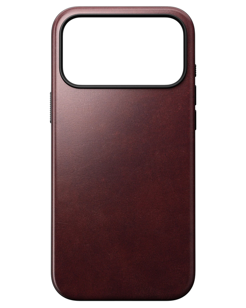 Кожаный чехол Nomad Modern Horween Burgundy для iPhone 17 Pro - изображение 7