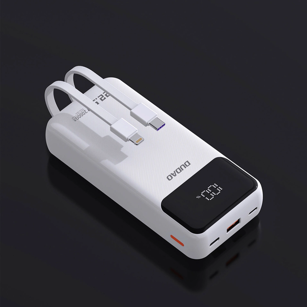 Powerbank Dudao K15Pro 20000 mAh 22.5W White (6977196682447) - obraz 5