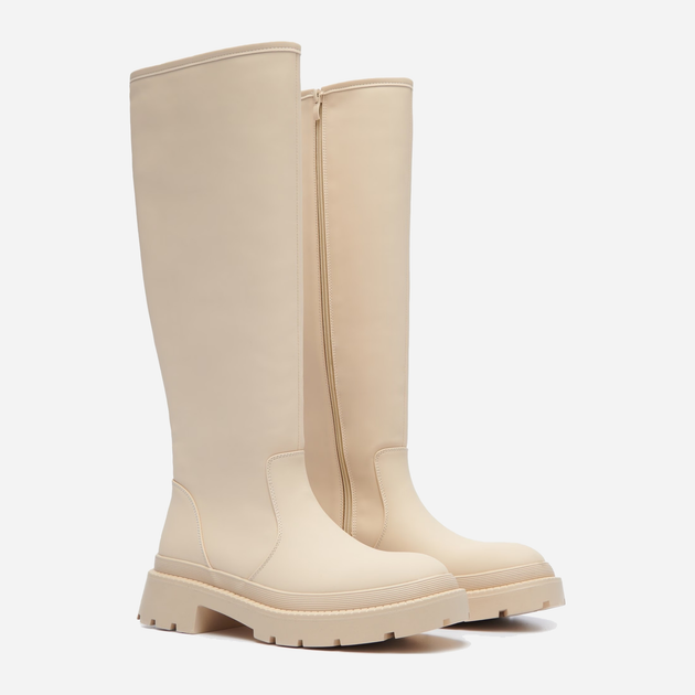 Жіночі гумові чоботи Cropp 6596P-01X 39 25 см Кремові (5904684941329) (955555902309804) - Уцінка - зображення 2
