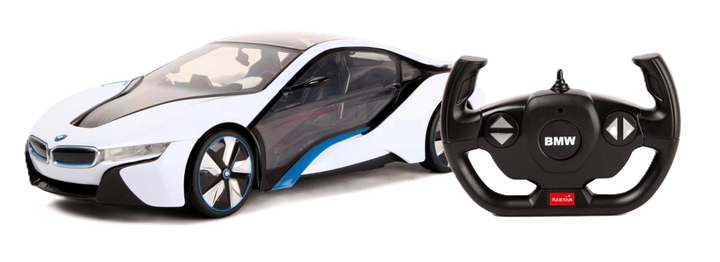 Машинка Rastar BMW i8 на радіокеруванні 1:14 White (6930751307681) (955555912692827) - Уцінка - зображення 2