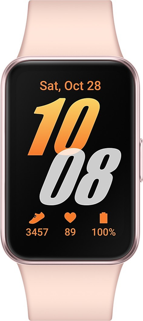 Смарт-годинник Samsung Galaxy Fit3 Pink Gold (SM-R390NIDAEUB) (R7AY101Q07J) - Уцінка - зображення 2