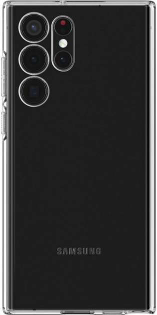 Etui plecki Spigen Liquid Crystal do Samsung Galaxy S22 Ultra Transparent (8809811855470) (955555911057501) - Outlet - obraz 2