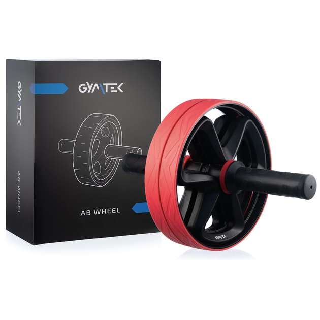 Фото - Ролик для преса Gymtek Ролик для пресу подвійний червоний