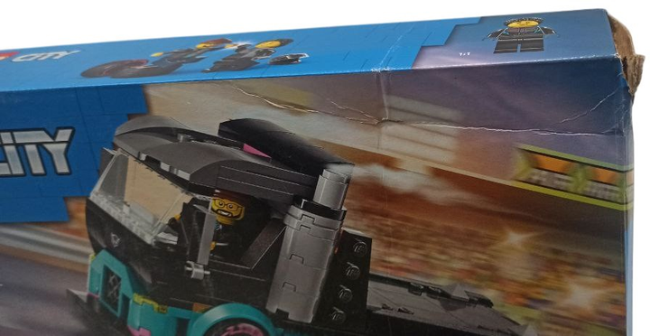 Zestaw klocków LEGO City Samochód wyścigowy i laweta 328 elementów (60406) (955555911317210) - Outlet - obraz 3