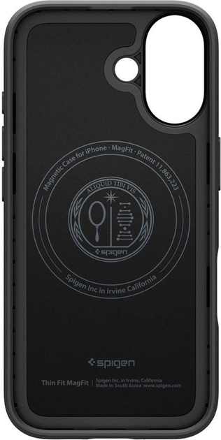 Etui plecki Spigen Thin Fit MagSafe Case do Apple iPhone 17 Black (8800283315059) - obraz 5