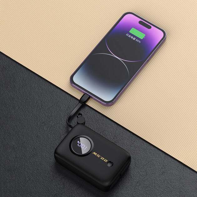 УМБ Dudao K14 10000 mAh 22.5W Black (6977196681549) - зображення 3