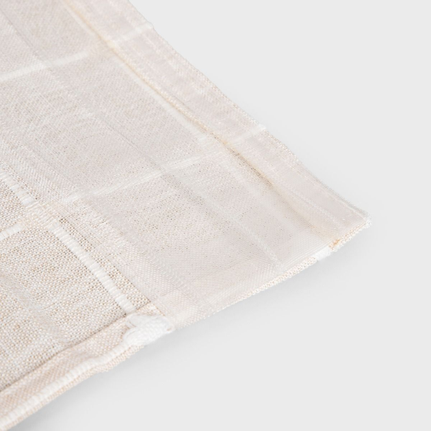 Zasłona Homla Belver w haftowaną kratkę Beżowa 140 x 250 cm (5906496742101) - obraz 3