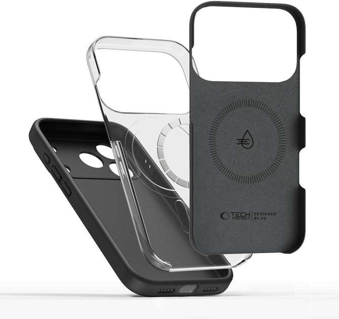 Etui plecki Tech-Protect BasicMag MagSafe Case do Apple iPhone 17 Pro Max Matte Black (5906302330164) - obraz 2