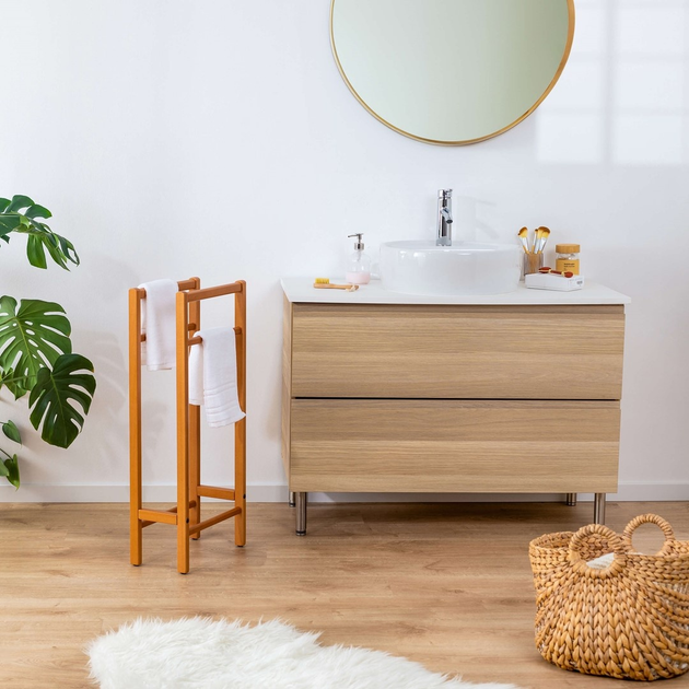 Стійка для рушників Arredamenti Salvi' 77 x 34 см Коричнева (ARIT-111-BR) - зображення 5