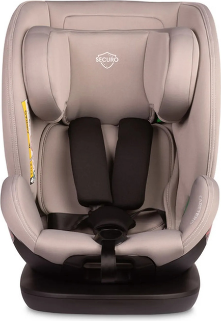 Fotelik samochodowy Caretero Securo I-Size Isofix od 40 cm do 150 cm Jasnoszary TERO-18554 (5903076320469) - obraz 10
