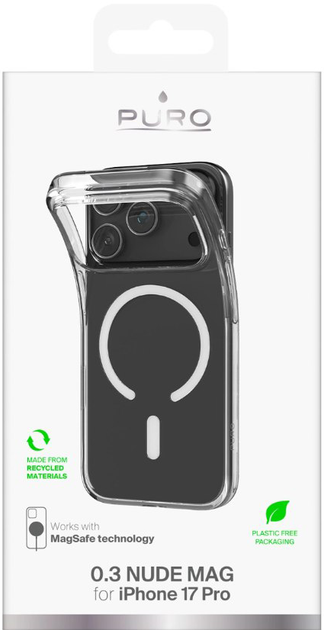 Панель Puro 0.3 MAG Ultra-Slim для iPhone 17 Pro Transparent (8018417531538) - зображення 3