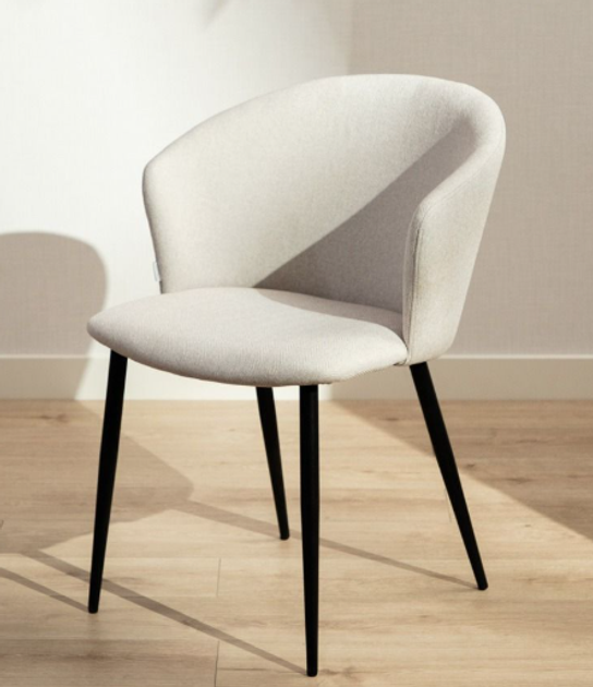 Krzesło do kuchni i salonu HOMLA 738050 LUJO 56.5 x 59 x 81 cm Beżowe (5906496738050) - obraz 7