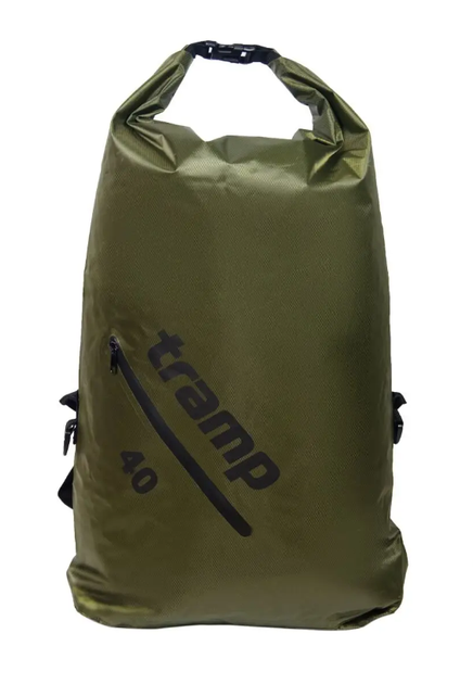 Герморюкзак TRAMP PVC Diamond Ripstop olive 40л (UTRA-257-olive) - Фото 1 Герморюкзак TRAMP PVC Diamond Ripstop olive 40л (UTRA-257-olive) - изображение 1