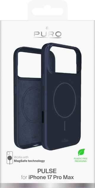 Etui plecki Puro Pulse do Apple iPhone 17 Pro Max Dark Blue (8018417528125) - obraz 2
