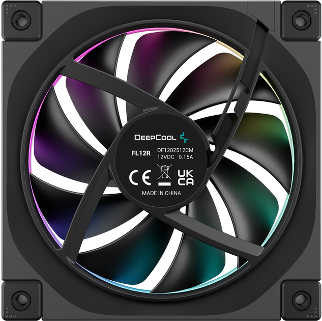 Вентилятор DeepCool FL12R ARGB реверсний (R-FL12R-BKAPN1-G) - зображення 3