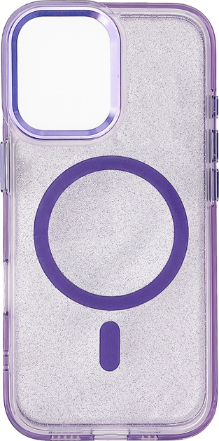 Etui plecki Wozinsky Glitter Case with Mag Safe do Samsung Galaxy S25 Purple (5907769370403) - obraz 1