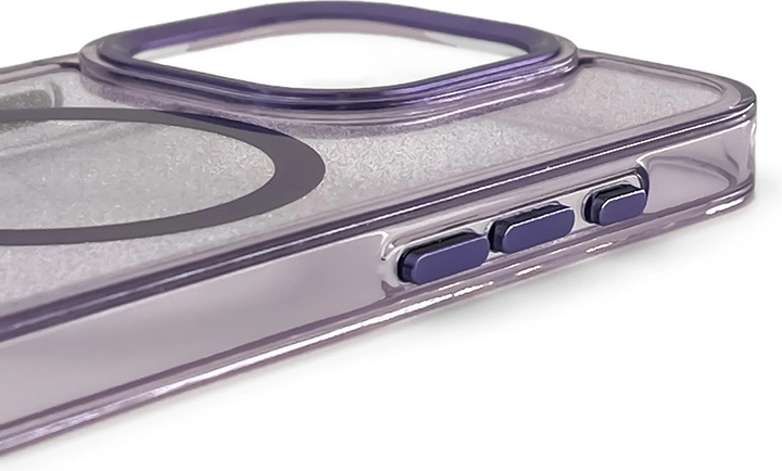 Etui plecki Wozinsky Glitter Case with Mag Safe do Samsung Galaxy S25 Purple (5907769370403) - obraz 2