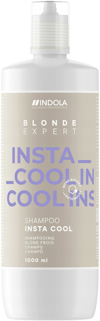 Шампунь для фарбованого волосся Indola Blonde Expert InstaCool для світлого волосся 1 л (4067971100265) - зображення 1