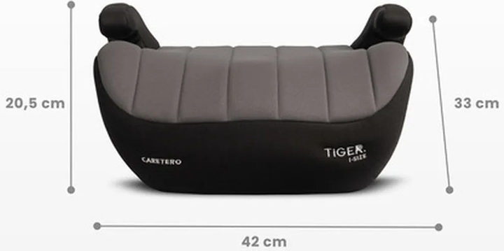 Fotelik samochodowy Caretero Tiger I-Size Czarny 125-150 cm TERO-3200 (5903076321497) - obraz 7