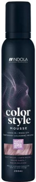 Mus koloryzujący Indola Color Style półtrwały Soft Mauve 200 ml (4067971003382) - obraz 1