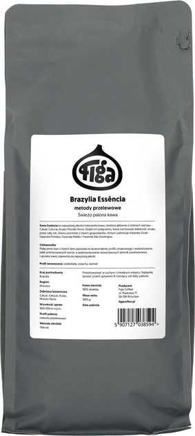 Кава в зернах Figa Coffee Brazylia Essencia Natural Filter 1 кг (5907127038594) - зображення 1