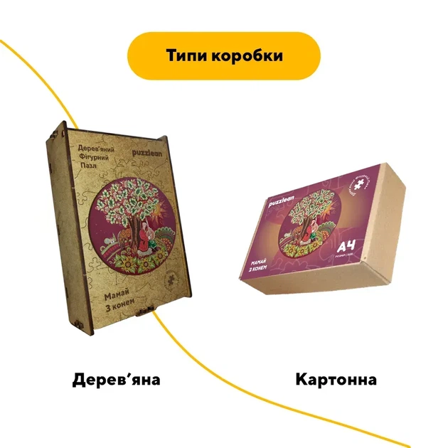 Дерев'яний фігурний пазл Петриківський Розпис Мамай Ганни Олійник, А1, Картонна коробка 500+ елементів - Фото 4 Дерев'яний фігурний пазл Петриківський Розпис Мамай Ганни Олійник, А1, Картонна коробка 500+ елементів - изображение 4