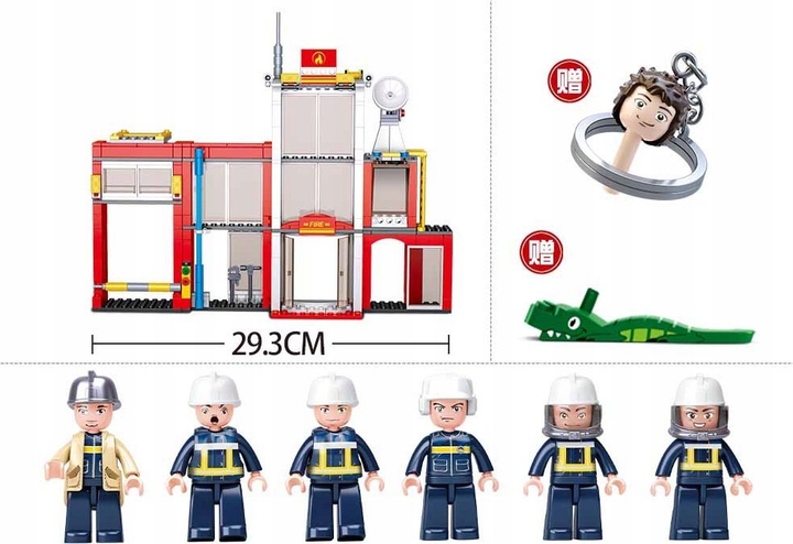 Zestaw klocków Sluban Strażacy Centrala (6938242954017) - obraz 3
