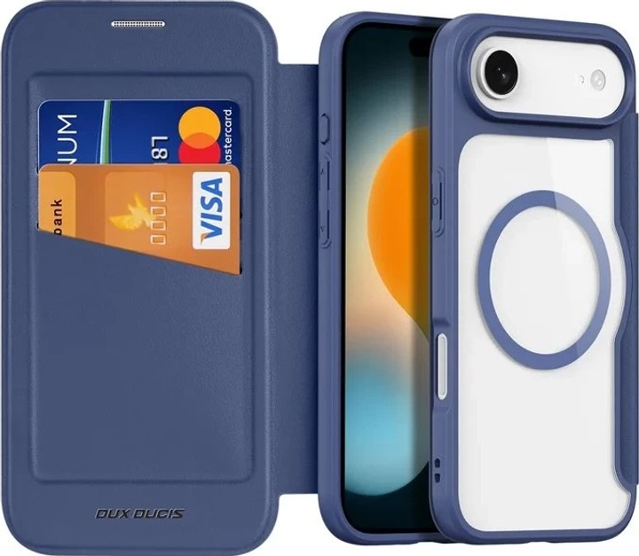 Чохол-книжка Dux Ducis Skin X Pro MagSafe для Apple iPhone 17 Air Blue (6971824153705) - зображення 2