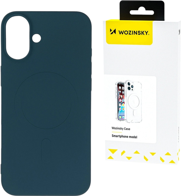 Панель Wozinsky Liquid Silicone Case MagSafe для Samsung Galaxy S25 Dark Blue (5907769370519) - зображення 2