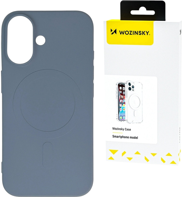 Etui Wozinsky Liquid Silicone Case MagSafe do Samsung Galaxy S25 Grey (5907769370458) - obraz 2