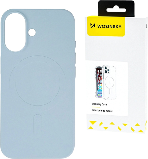 Панель Wozinsky Liquid Silicone Case MagSafe для Samsung Galaxy S25 Ultra Light Blue (5907769369407) - зображення 2