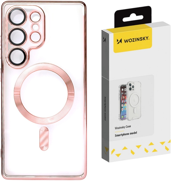 Etui Wozinsky Electroplated Case Magsafe do Samsung Galaxy S25+ Pink (5907769370342) - obraz 2