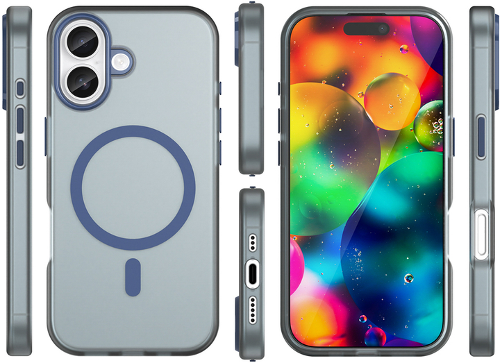 Etui Hurtel Magnetic Abrasive do Apple iPhone 17 Niebieski (5907769379765) - obraz 4