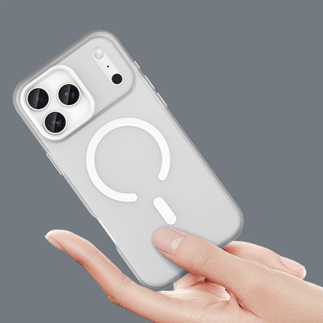 Etui Hurtel Magnetic Abrasive do Apple iPhone 17 Pro Biały (5907769379741) - obraz 7