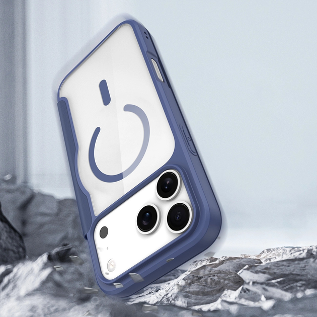 Etui z klapką Dux Ducis Skin X Pro MagSafe do Apple iPhone 17 Pro Blue (6971824153736) - obraz 7
