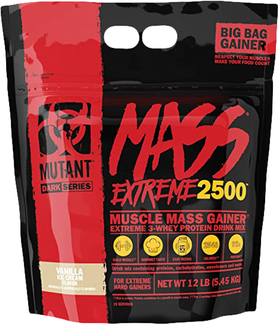 Гейнер Mutant Mass Extreme 2500 5450 г Vanilla Ice Cream (811662029519) - зображення 1