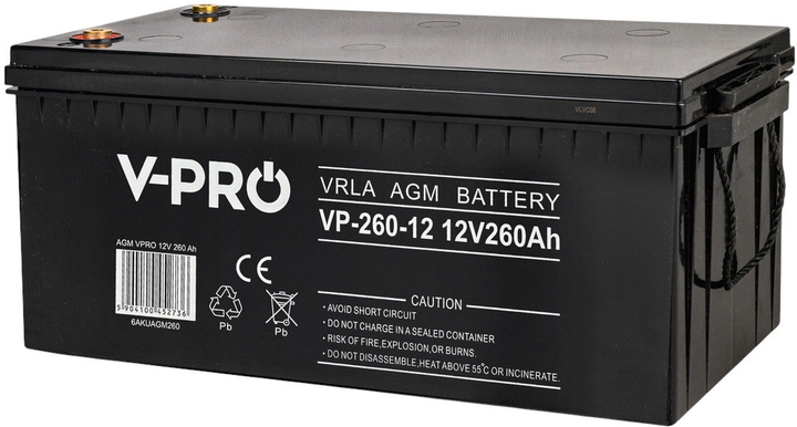 Акумуляторна батарея Volt Polska AGM VPRO 12V 260Ah (5904100452736) - зображення 2