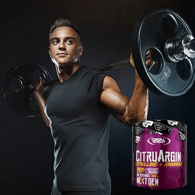 Амінокислота Real Pharm CitruArgin 300 г Полуниця (5902444714824) - зображення 4