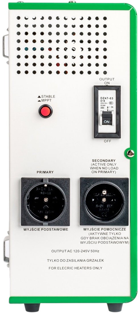 Сонячний інвертор для нагрівання води Volt Polska Green Boost mppt 3000 120 - 350 VDC (5904100451487) - зображення 3