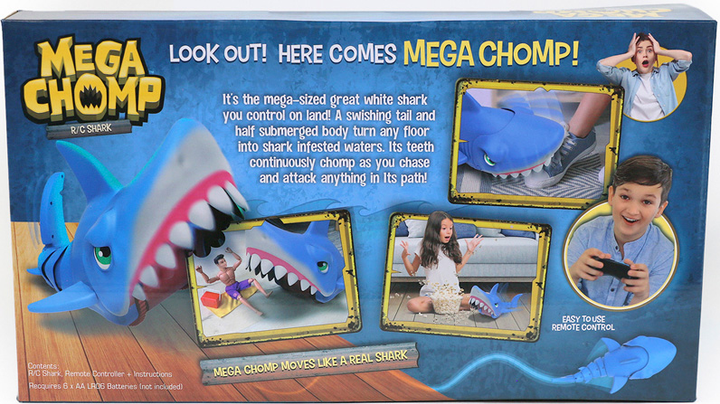 Іграшка на радіокеруванні Mega Chomp Акула 18493 (810017184934) - зображення 8