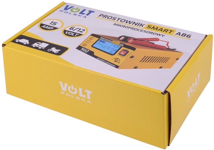 Prostownik akumulatorowy Volt Polska SMART 6V/12V 15A A86 (5903760240080) - obraz 7