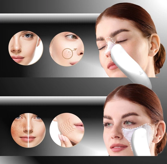 Szczoteczka do twarzy Lumineo Sonic perłowa + żel do skóry problematycznej (5904726872741) - obraz 6