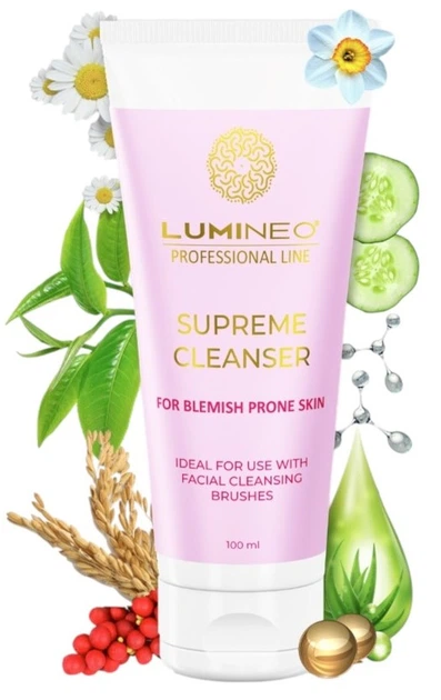 Szczoteczka do twarzy Lumineo Sonic perłowa + żel do skóry problematycznej (5904726872741) - obraz 8