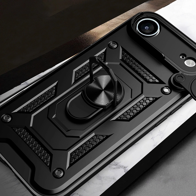 Панель Hurtel Hybrid Armor Camshield для Apple iPhone 17 Air Black (5907769379383) - зображення 3