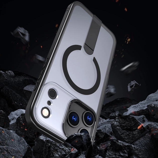 Etui Hurtel Hybrid Armor X do Apple iPhone 17 Pro Max Black (5907769379475) - obraz 5